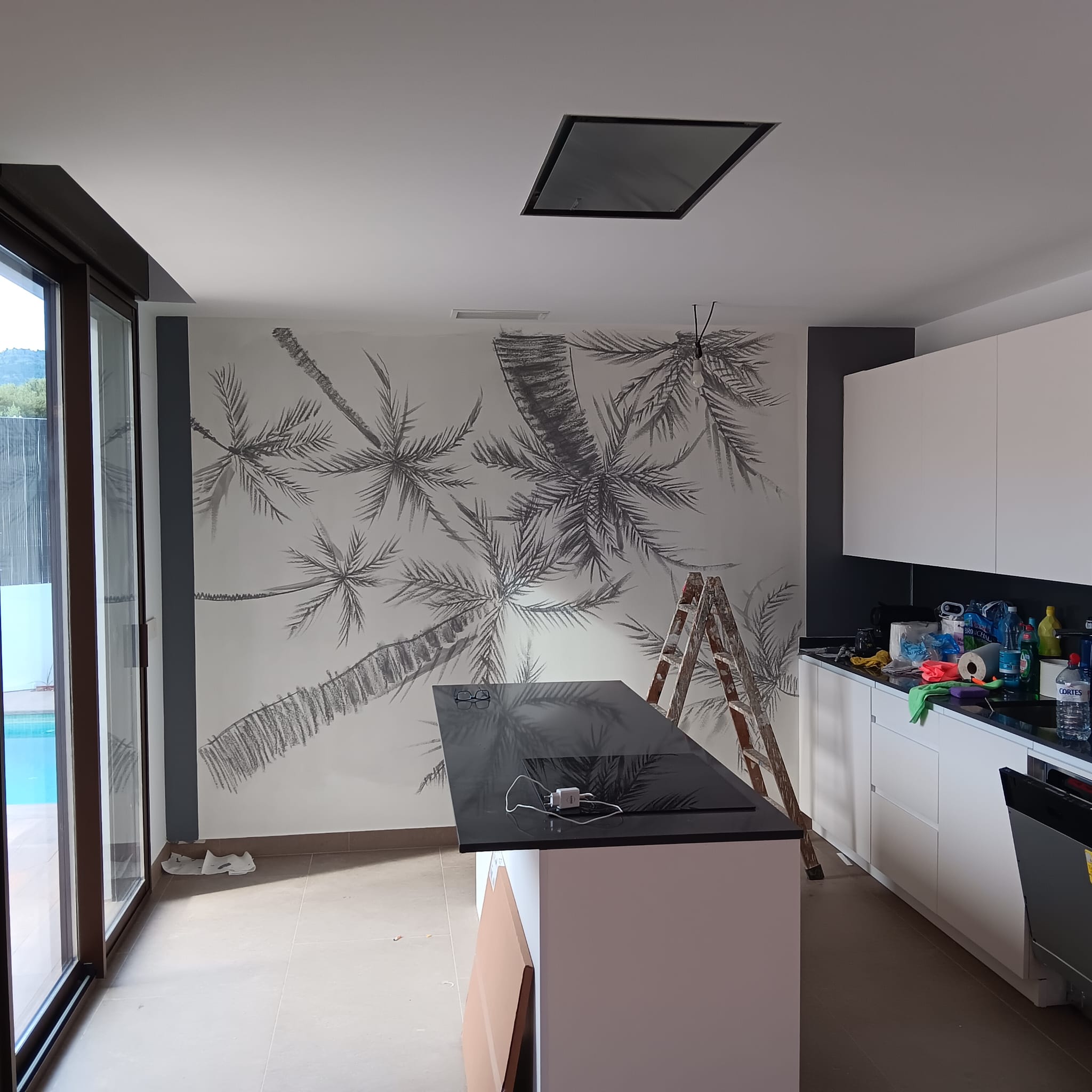 colocación de murales en Valencia leo lazaro gil